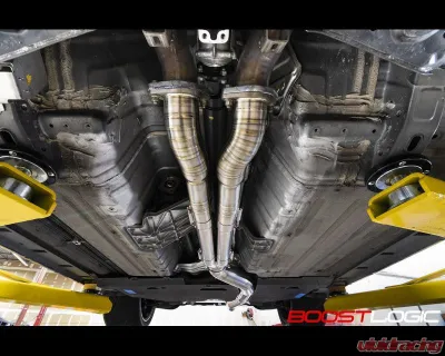 Boost Logic R35 4" Titanium Exhaust Valved Version Nissan R35 GTR 2009+ - BL 02010910-Blue-BL 02010910-V