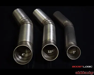 Boost Logic 4" Titanium Intake Kit No MAF Raw Finish Nissan GTR R35 2009+ - BL 02011104-4-Boost Logic 4 Titanium Intake Kit (RAW)