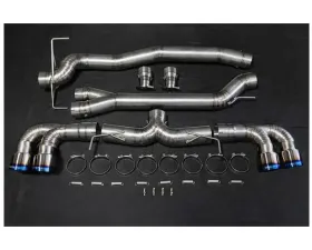 Boost Logic Magnum Exhaust (Valved/Blue Burnt Tips) Nissan GT-R 2009+