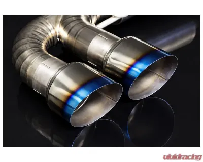 Boost Logic Magnum Exhaust (Valved/Blue Burnt Tips) Nissan GT-R 2009+ - BL 02010910-45-Valved