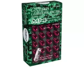 Project KICS 16 pcs + 4 locks 14 x 1.50 Leggdura Racing Shell Type Lug Nut RL54 Knurled Type