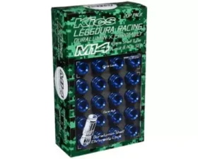 Project KICS 16 pcs + 4 locks 14 x 1.50 Leggdura Racing Shell Type Lug Nut RL54 Knurled Type