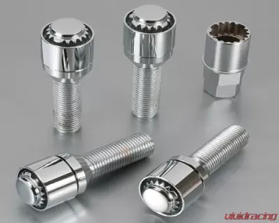 Project KICS 4 pcs 12 x 1.50 12R/40mm Bull Lock Reguard Bolt Set - R661-40
