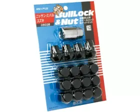 Project KICS 12 + 4 pcs 12 x 1.25 Bull Lock & Nut Set Closed End 21 Hex