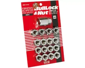 Project KICS 12 + 4 pcs 12 x 1.50 Bull Lock & Nut Set Open End 21 Hex Chrome