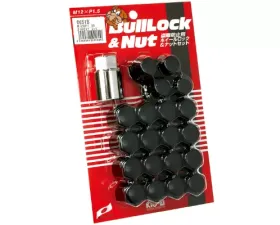 Project KICS 16 + 4 pcs 12 x 1.50 Bull Lock & Nut Set Closed End 21 Hex