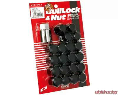 Project KICS 16 + 4 pcs 12 x 1.50 Bull Lock & Nut Set Closed End 21 Hex - 0651B