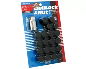 Project KICS 16 + 4 pcs 12 x 1.25 Bull Lock & Nut Set Closed End 21 Hex