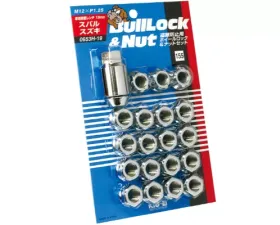 Project KICS 16 + 4 pcs 12 x 1.25 Bull Lock & Nut Set Open End 19 Hex Chrome