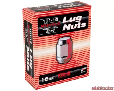 Project KICS 16 pcs 12 x 1.50 Lug Nut Closed End Set 19 Hex - 101-19-16P