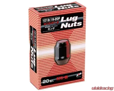 Project KICS 20 pcs 12 x 1.50 Lug Nut Closed End Set 19 Hex - 101B-19-20P