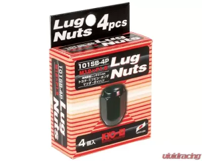 Project KICS 4 pcs 12 x 1.50 Lug Nut Closed End Set 19 Hex - 101B-19-4P