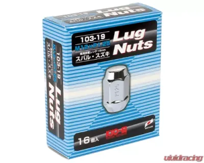 Project KICS 16 pc 12 x 1.25 Lug Nut Closed End Set Hex - 103-19-16P