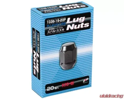 Project KICS 20 pc 12 x 1.25 Lug Nut Closed End Set Hex - 103-19-20P