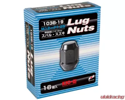 Project KICS 16 pc 12 x 1.25 Lug Nut Closed End Set Hex - 103B-19-16P