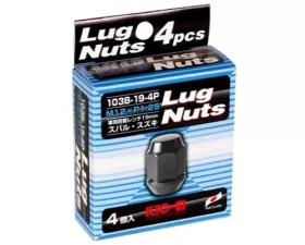 Project KICS 4 pc 12 x 1.25 Lug Nut Closed End Set Hex