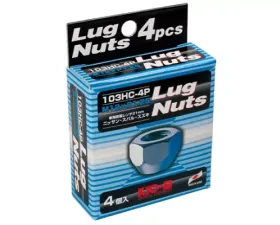 Project KICS 4 pcs 12 x 1.25 Lug Nut Open End Set 21 Hex Chrome