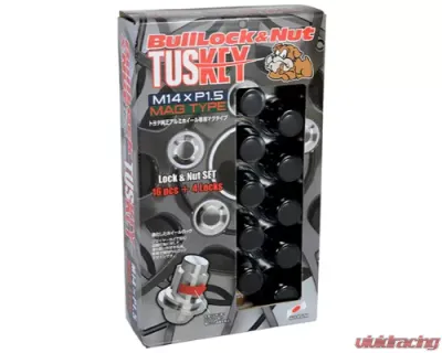 Project KICS 16 + 4 pcs 14 x 1.50 Bull Lock Tuskey Lock & Nut Set Mag Type 14 - T0641B