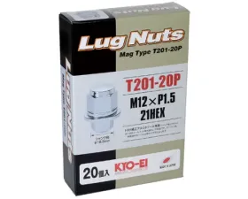 Project KICS 20 pcs 12 x 1.50 Lug Nut Mag Type Set 21 Hex