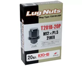 Project KICS 20 pcs 12 x 1.50 Lug Nut Mag Type Set 21 Hex