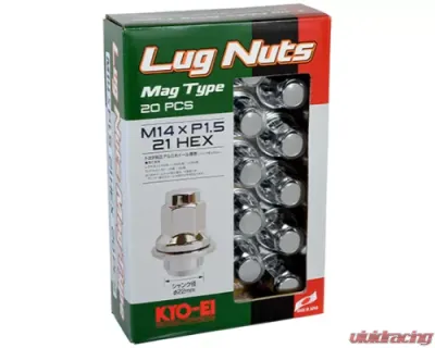 Project KICS 20 pcs 14 x 1.50 Lug Nut Mag Type Set 21 Hex - T241-20P