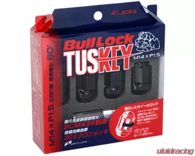 Project KICS 4 pcs 14 x 1.50 Bull Lock Tuskey Set M14 - T600B