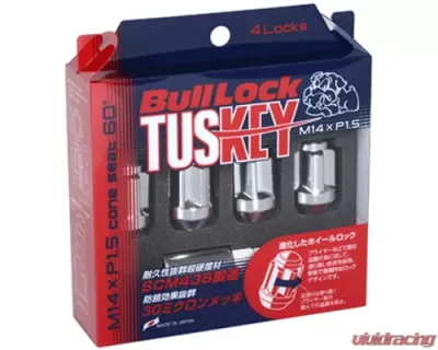 Project KICS 4 pcs 14 x 1.50 Bull Lock Tuskey Set M14 - T600