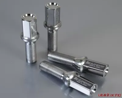 Project KICS 4 pcs 14 x 1.25 60deg/28mm Ti64 Elementek Bolt - TI3528