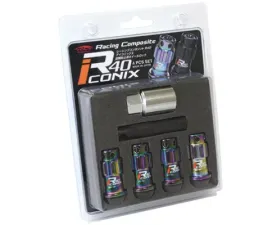Project KICS 4 pcs 12 x 1.25 R40 Iconix Lock Nut Set Aluminum Cap