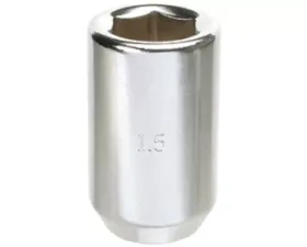 Project KICS 12 x 1.50 33mm 12 Hex Socket Lug Nut Straight Type Chrome