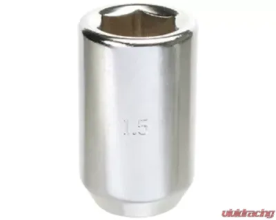 Project KICS 12 x 1.50 33mm 12 Hex Socket Lug Nut Straight Type Chrome - ZCS1