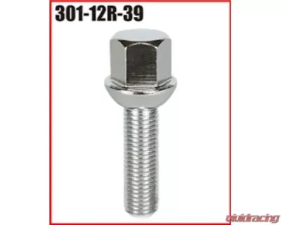 Project KICS M12xP1.5 12R 17HEX 39 64mm Lug Bolt - 301-12R-39