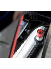 Project KICS NERV Number Plate Bolt/Valve Cap Bike Version 2 Red                                     - EVABCR - Image 3