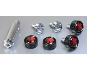 Project KICS NERV Automobile Number Plate Bolt Version 2 Black