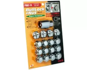 Project KICS M12xP1.5 Super Compact Lock/Nuts 19HEX Chrome Plated