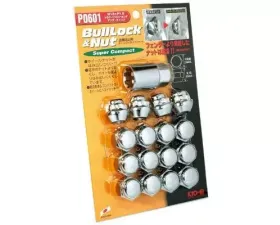 Project KICS M12xP1.5 Super Compact Lock/Nuts 21HEX Chrome Plated