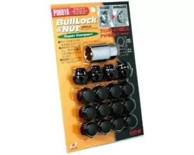 Project KICS M12xP1.5 Super Compact Lock/Nuts 21HEX Black