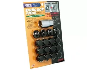 Project KICS M12xP1.25 Super Compact Lock/Nuts 21HEX Black