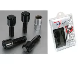 Project KICS M12xP1.5 60 Degree 35mm 65mm Bull Lock Reguard Bolt Black