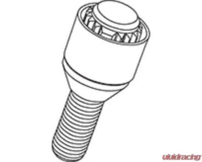 Project KICS M12xP1.5 60 Degree 45mm Replenishment Parts 1 Piece Main Unit Lock Bolt Chrome Plated - Y23145