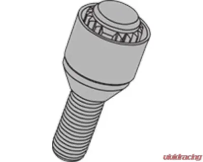 Project KICS M12xP1.5 60 Degree 35mm Replenishment Parts 1 Piece Main Unit Lock Bolt Black - Y3135B