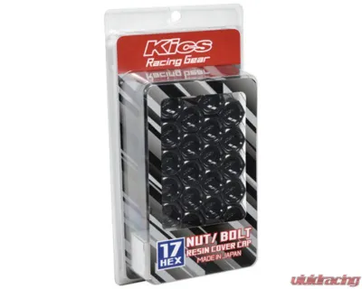 Project KICS Resin Cover Cap 17Hex Nut & Bolt 1Pc Black - ZCR17K