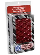 Project KICS Resin Cover Cap 17Hex Nut & Bolt 1Pc Red                                     - ZCR17R - Image 3