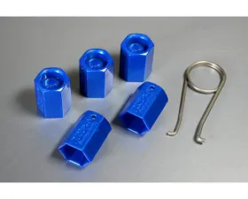 Project KICS Resin Cover Cap 17Hex Nut & Bolt 1Pc Blue