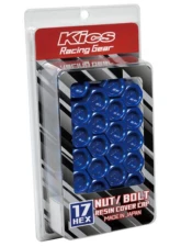 Project KICS Resin Cover Cap 17Hex Nut & Bolt 1Pc Blue                                     - ZCR17U - Image 3
