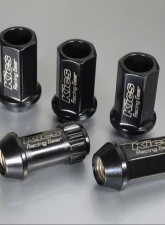 Project KICS Black 17Hex Racing Lock & Nut Set - 12x1.5                                     - KRN1BK - Image 4