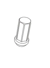 Project KICS 1 pc 12 x 1.25 Kyokugen Lug Nut L50 Replacement Black                                     - Z713250 - Image 2