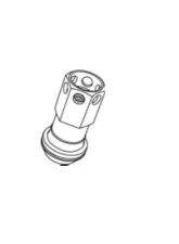 Project KICS Black/Red 1 Pc 12 x 1.25 R40 Iconix Lug Nut Replacement                                     - ZRI3KR - Image 2