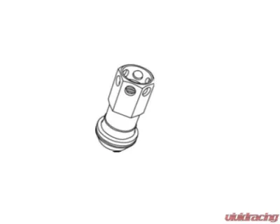 Project KICS Black/Red 1 Pc 12 x 1.25 R40 Iconix Lug Nut Replacement - ZRI3KR