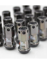 Project KICS R40 Iconix M14x1.5 Lock and Nut Set Classical w/ Black Aluminum Caps (20 PCS)                                     - RIA-14CK - Image 2